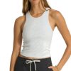 Vuori Pose Plyo Tank - Women's, WHITE-HTR-GREY, White heather grey, VW1009